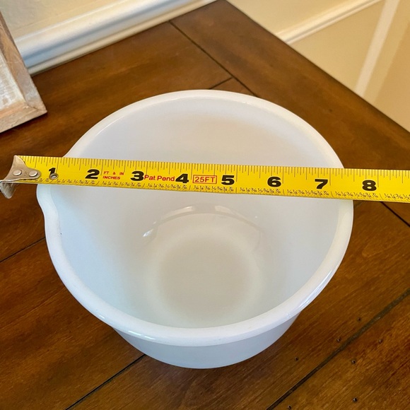 Vintage Sunbeam Milk Glass Glasbake Mixing Bowl 2 Qt 20CJ - Picture 5 of 7